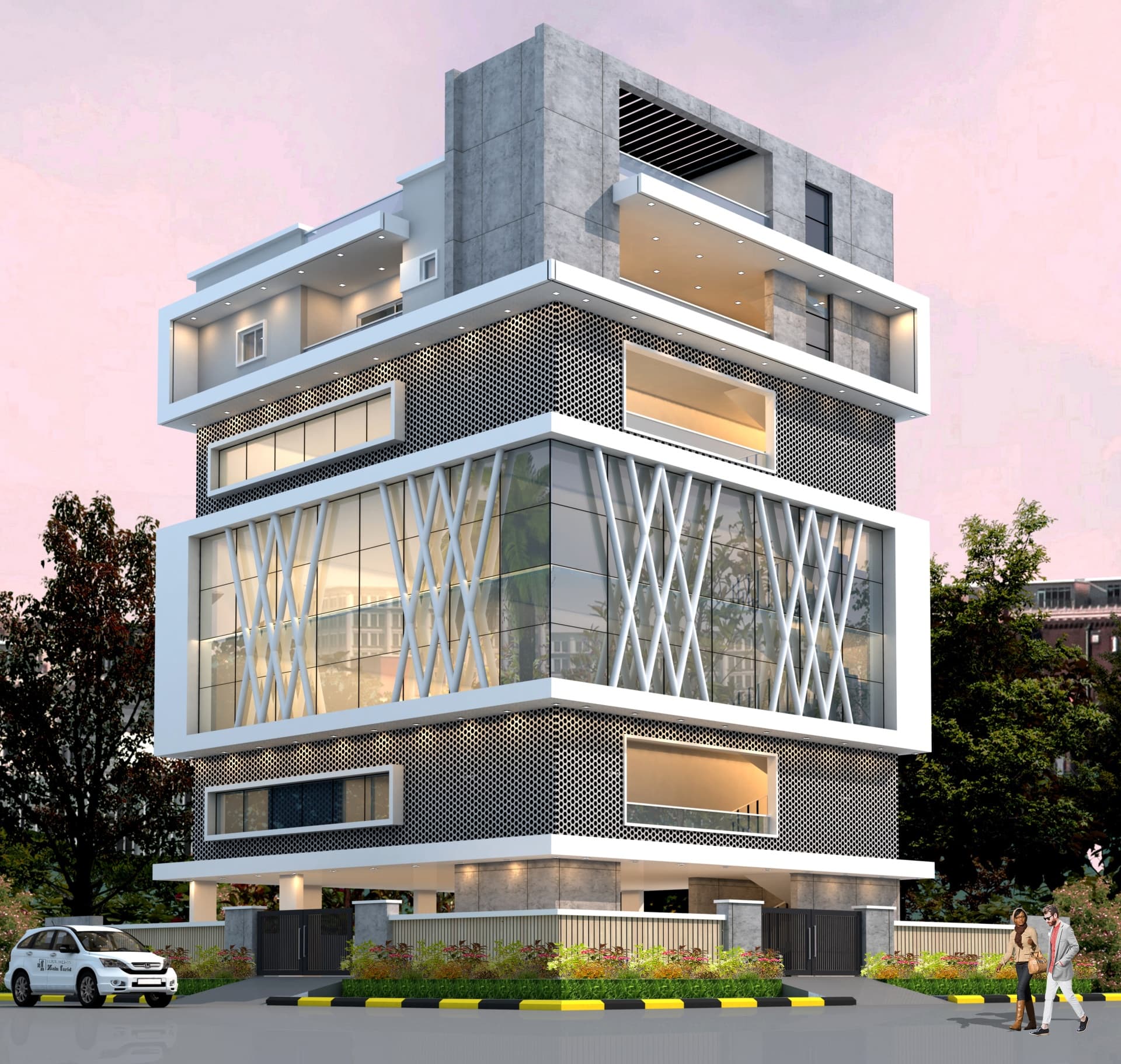 Modern Luxury Mixed-Use Building