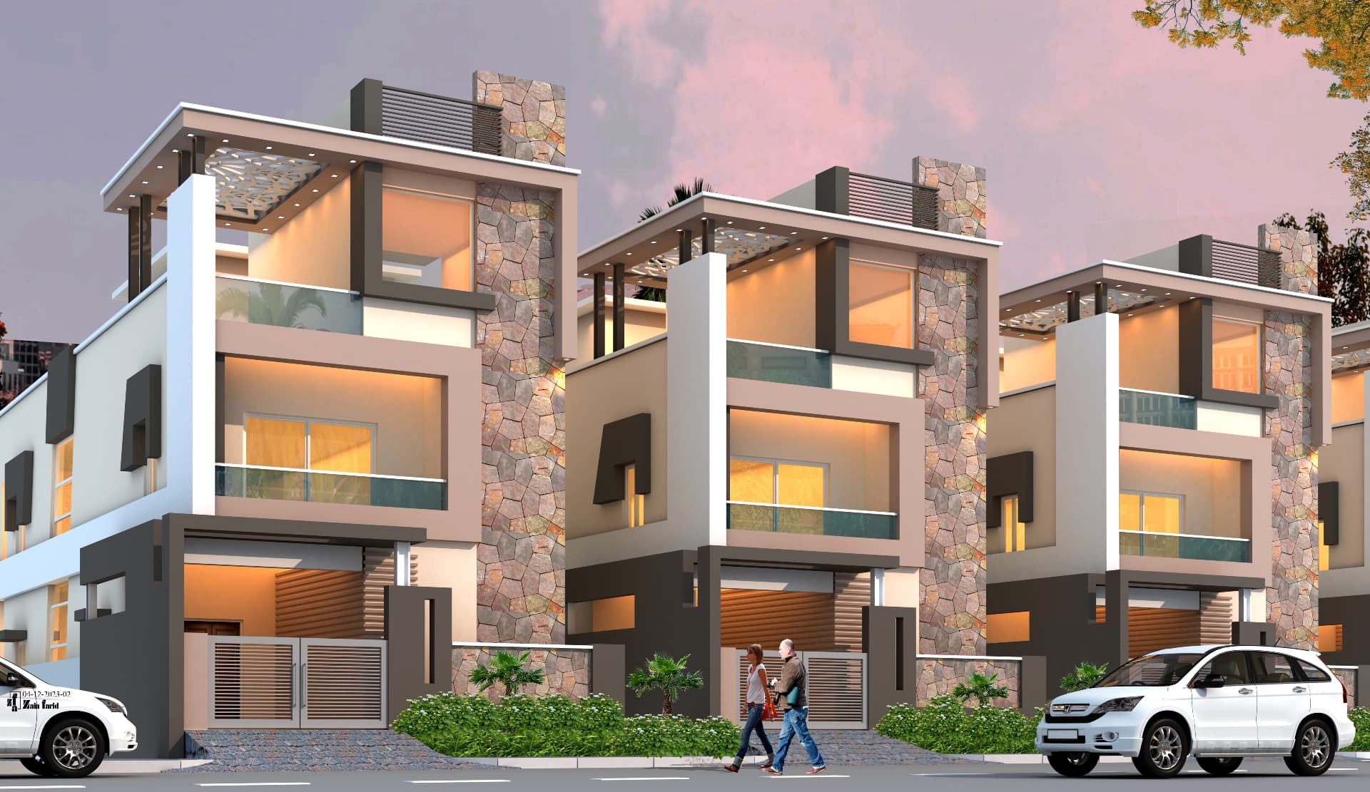 Navkar Villas – Contemporary Row House
